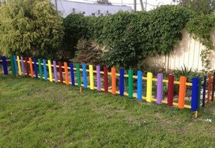 Декоративное ограждение участка в гостинице г. Донецк